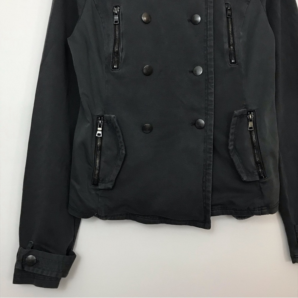 Marrakech Button Up Dark Gray Utility Military St… - image 3